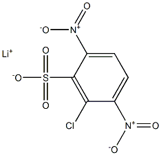 6-Chloro-2,5-dinitrobenzenesulfonic acid lithium salt Struktur