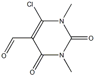 1,3-Dimethyl-5-formyl-6-chloro-1,2,3,4-tetrahydropyrimidine-2,4-dione Struktur