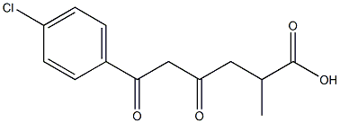 6-(4-Chlorophenyl)-2-methyl-4,6-dioxohexanoic acid Struktur