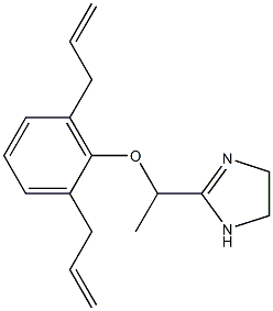 2-[1-(2-Allyl-6-allylphenoxy)ethyl]-2-imidazoline Struktur