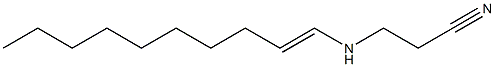 3-(1-Decenylamino)propionitrile Struktur