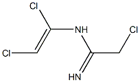 2-Chloro-N-(1,2-dichloroethenyl)ethanimidamide Struktur