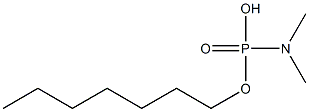 N,N-Dimethylamidophosphoric acid hydrogen heptyl ester Struktur