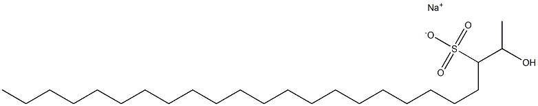 2-Hydroxytetracosane-3-sulfonic acid sodium salt Struktur