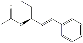 [E,S,(-)]-1-Phenyl-1-pentene-3-ol acetate Struktur