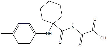 2-[[[1-[(4-Methylphenyl)amino]cyclohexyl]carbonyl]amino]-2-oxoacetic acid Struktur