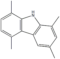 1,3,5,8-Tetramethyl-9H-carbazole Struktur