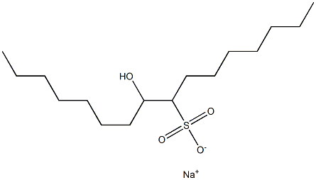 9-Hydroxyhexadecane-8-sulfonic acid sodium salt Struktur