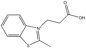 3-(2-Carboxyethyl)-2-methylbenzothiazol-3-ium Struktur