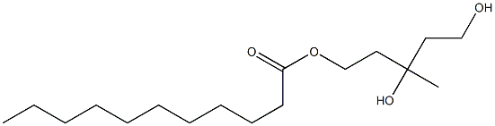 Undecanoic acid 3,5-dihydroxy-3-methylpentyl ester Struktur