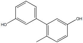 6-Methyl-1,1'-biphenyl-3,3'-diol Struktur