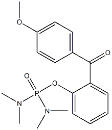 Di(dimethylamino)phosphinic acid [2-(4-methoxybenzoyl)phenyl] ester Struktur