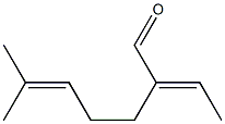 (2E)-2-(4-Methyl-3-pentenyl)-2-butenal Struktur