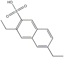 3,6-Diethyl-2-naphthalenesulfonic acid Struktur