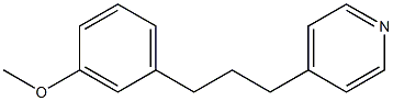 4-[3-(3-Methoxyphenyl)propyl]pyridine Struktur