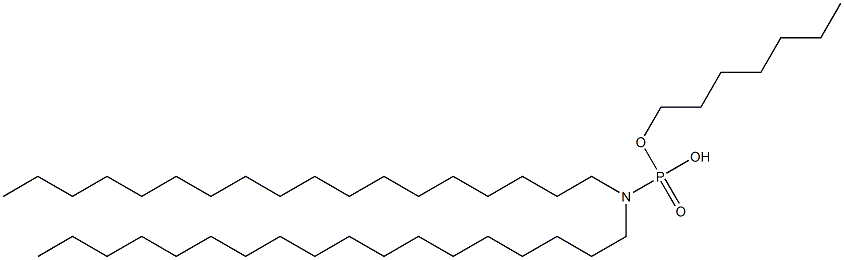 N,N-Dioctadecylamidophosphoric acid hydrogen heptyl ester Struktur