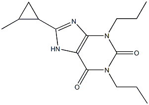 8-(2-Methylcyclopropyl)-1,3-dipropylxanthine Struktur