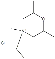 4-Ethyl-2,4,6-trimethylmorpholinium chloride Struktur