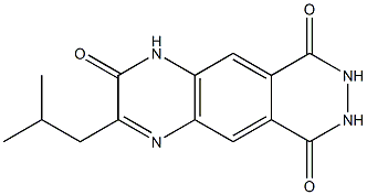 3-(2-Methylpropyl)pyridazino[4,5-g]quinoxaline-2,6,9(1H,7H,8H)-trione Struktur