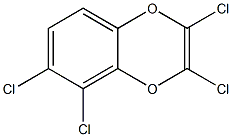 2,3,7,8-Tetrachloro-1,4-benzodioxin Struktur