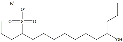 12-Hydroxypentadecane-4-sulfonic acid potassium salt Struktur