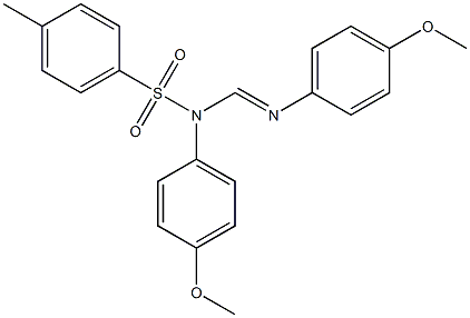 N1,N2-Bis(4-methoxyphenyl)-N1-tosylformamidine Struktur