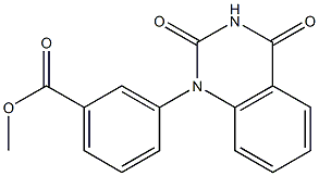 3-[(1,2,3,4-Tetrahydro-2,4-dioxoquinazolin)-1-yl]benzoic acid methyl ester Struktur