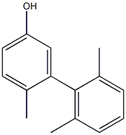 4-Methyl-3-(2,6-dimethylphenyl)phenol Struktur