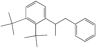 2-(2,3-Di-tert-butylphenyl)-1-phenylpropane Struktur