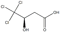 [R,(-)]-4,4,4-Trichloro-3-hydroxybutyric acid Struktur