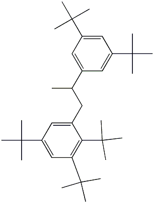 1-(2,3,5-Tri-tert-butylphenyl)-2-(3,5-di-tert-butylphenyl)propane Struktur