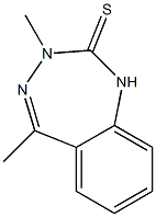 3,5-Dimethyl-1H-1,3,4-benzotriazepine-2(3H)-thione Struktur