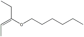 (Z)-3-(Hexyloxy)-2-pentene Struktur