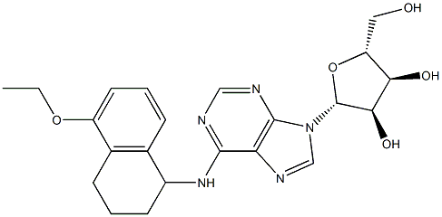 N-[[1,2,3,4-Tetrahydro-5-ethoxynaphthalen]-1-yl]adenosine Struktur