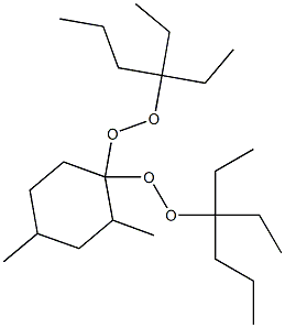 2,4-Dimethyl-1,1-bis(1,1-diethylbutylperoxy)cyclohexane Struktur