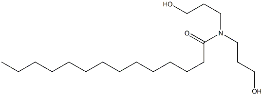 N,N-Bis(3-hydroxypropyl)myristamide Struktur