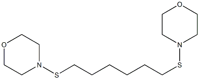 1,6-Bis(morpholinothio)hexane Struktur