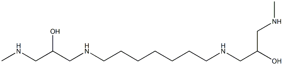 2,2'-(1,7-Heptanediyldiimino)bis[1-(methylaminomethyl)ethanol] Struktur