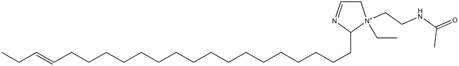 1-[2-(Acetylamino)ethyl]-1-ethyl-2-(18-henicosenyl)-3-imidazoline-1-ium Struktur