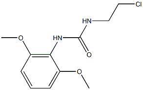 1-(2-Chloroethyl)-3-(2,6-dimethoxyphenyl)urea Struktur