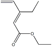 3-Ethyl-2,4-pentadienoic acid ethyl ester Struktur