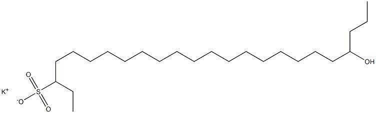 21-Hydroxytetracosane-3-sulfonic acid potassium salt Struktur