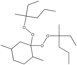 2,5-Dimethyl-1,1-bis(1-ethyl-1-methylbutylperoxy)cyclohexane Struktur