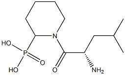 [1-(L-Leucyl)piperidin-2-yl]phosphonic acid Struktur