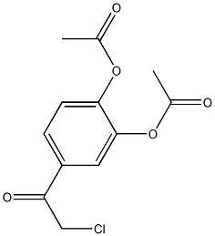 4-Chloroaceto-1,2-diacetoxybenzene Struktur