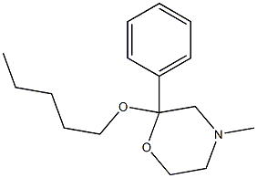 2-(Pentyloxy)-2-phenyl-4-methylmorpholine Struktur