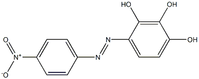 2,3,4-Trihydroxy-4'-nitroazobenzene Struktur