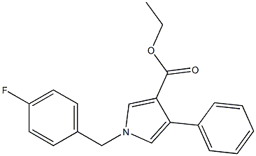 1-(4-Fluorobenzyl)-4-phenyl-1H-pyrrole-3-carboxylic acid ethyl ester Struktur