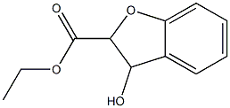 2,3-Dihydro-3-hydroxybenzofuran-2-carboxylic acid ethyl ester Struktur