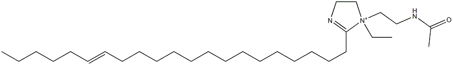 1-[2-(Acetylamino)ethyl]-1-ethyl-2-(15-henicosenyl)-2-imidazoline-1-ium Struktur